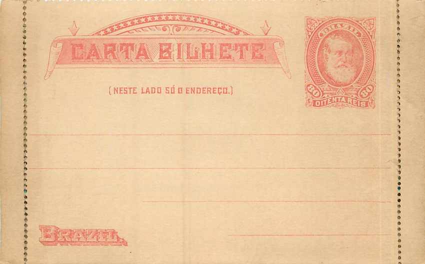 Postal Stationary Entier Postal Bresil Brazil