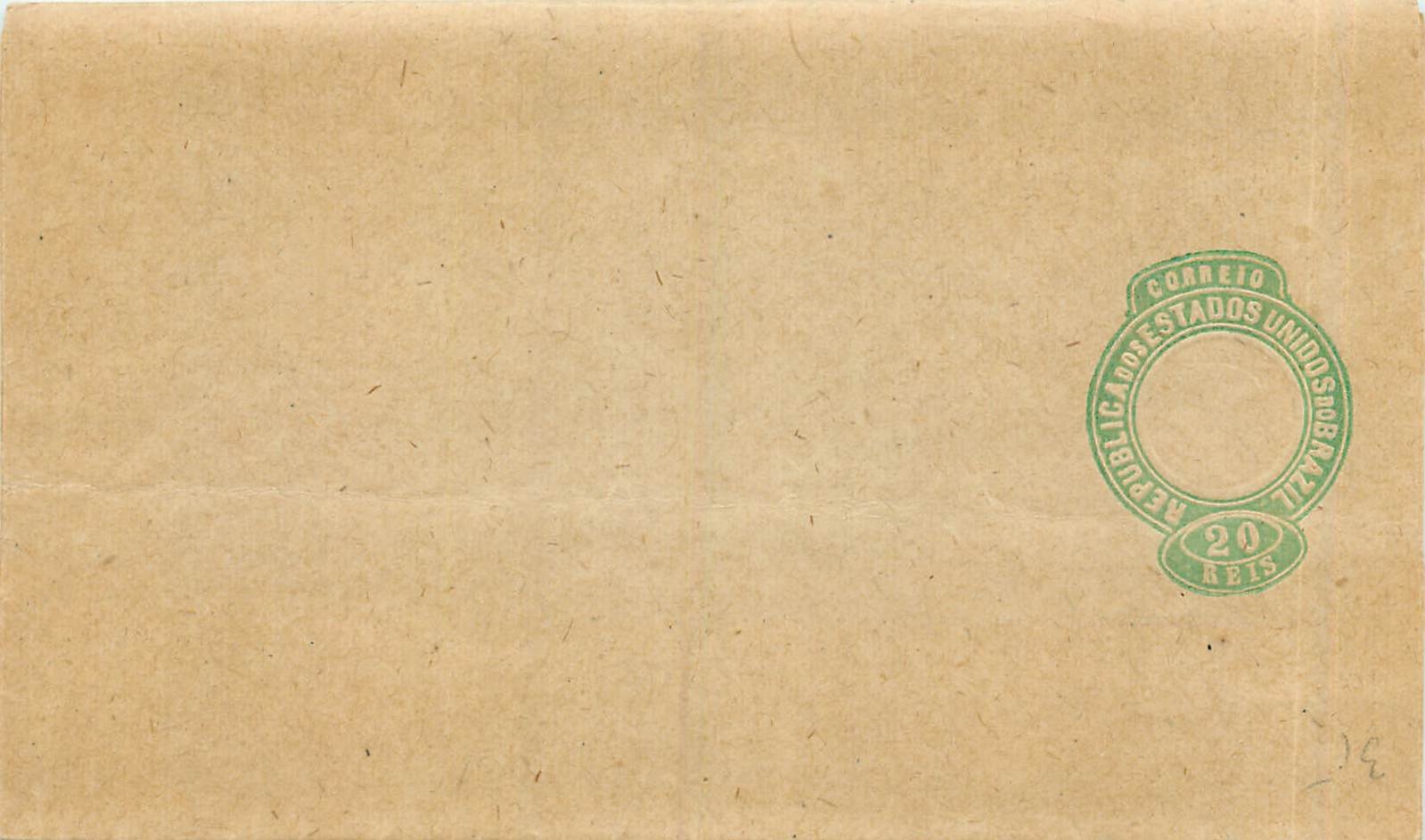Postal Stationary Bresil Brazil 20 R