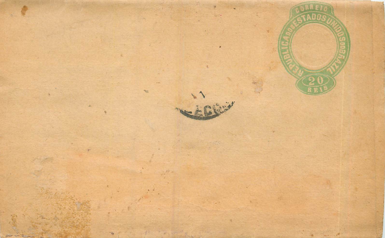 Postal Stationary Bresil Brazil 20 R