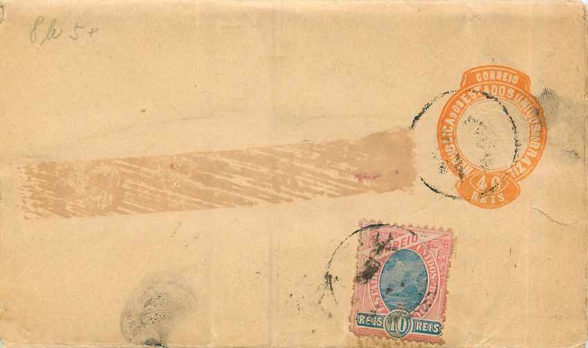 Postal Stationary Bresil Brazil 40 R
