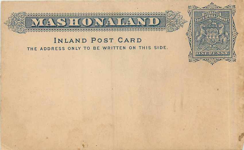 Postal Stationary  British Central Africa  1p