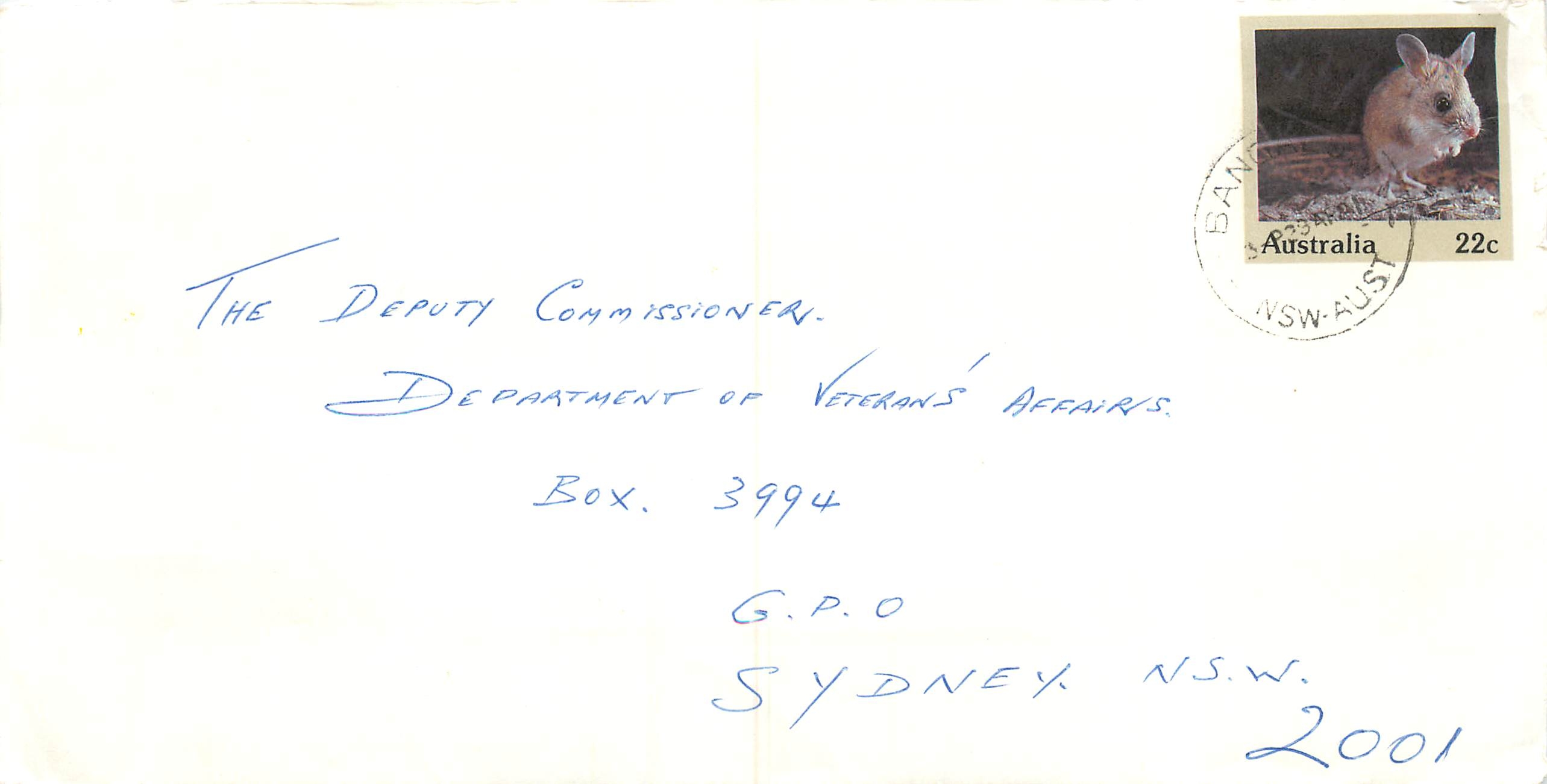 Postal stationary Australia 198? Rongeur Souris