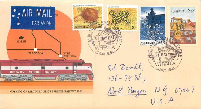 Eröffnung der Strecke Tarcoola-Alice Springs 1980 — Australia Post, Nr. 030