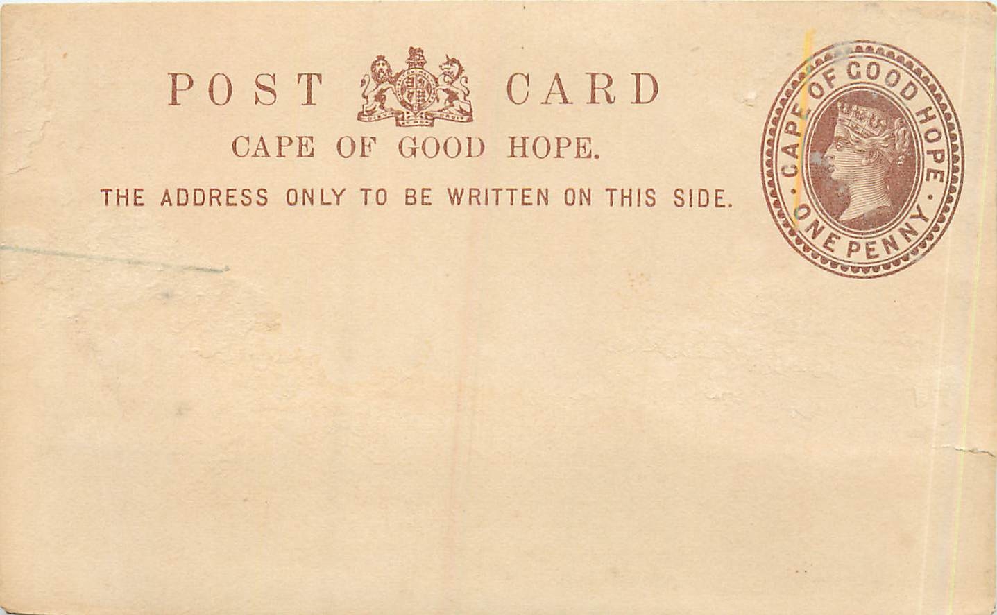 Entier Postal Stationary Cape of Good Hope 1p