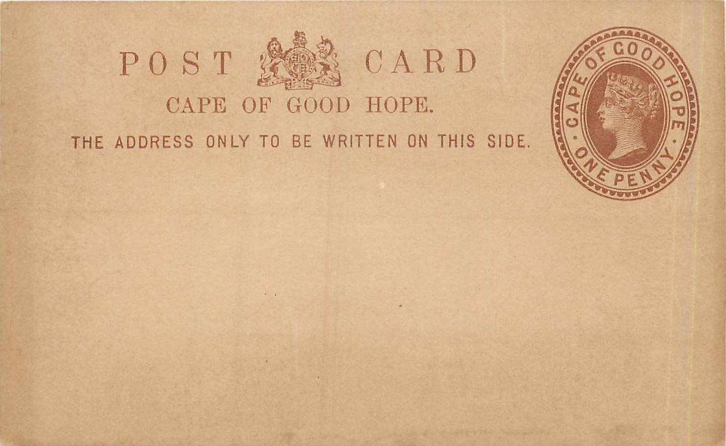 Entier Postal Stationary Cape of Good Hope 1p