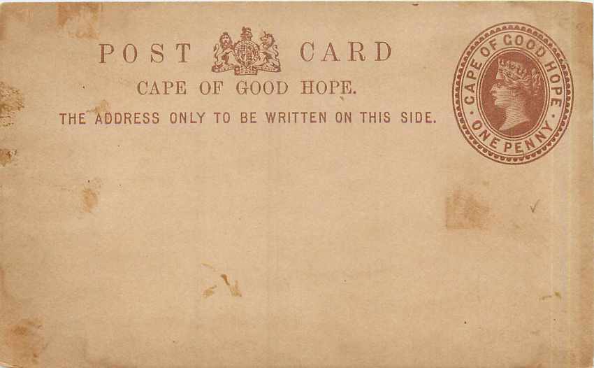 Entier Postal Stationary Cape of Good Hope 1p