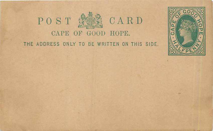 Entier Postal Stationary Cape of Good Hope 1/2p