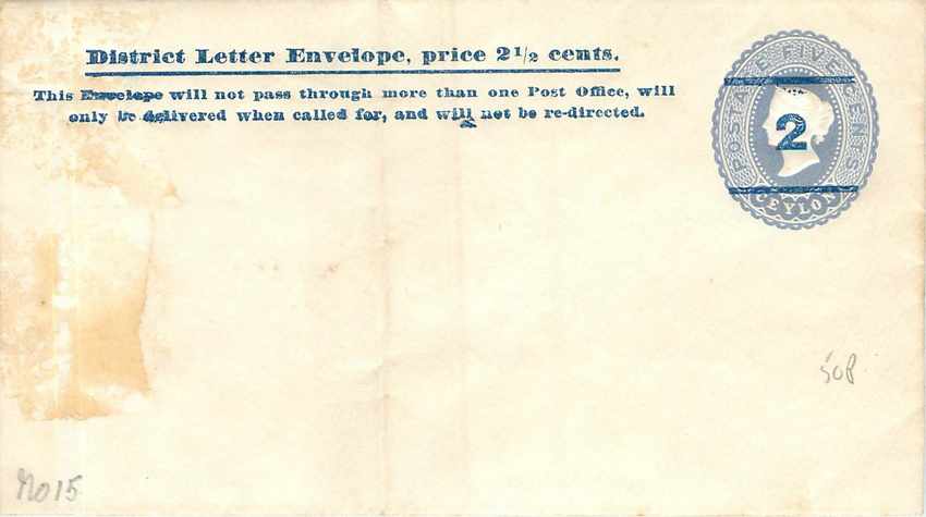 Entier Postal Stationary Ceylon 