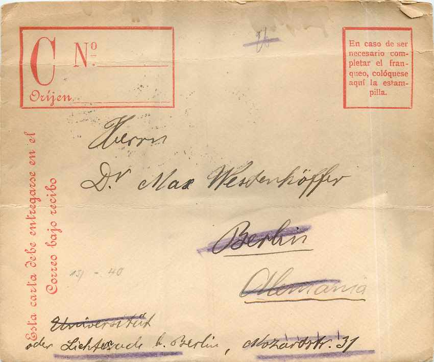 Entier Postal Stationary Chili Chile 15c 