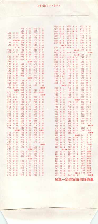 Postal Stationary Entier Postal Chine China — Rückseite