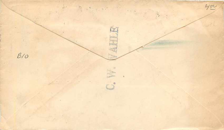 Entier Postal Stationary Costa Rica 10c for Magdeburg — Rückseite