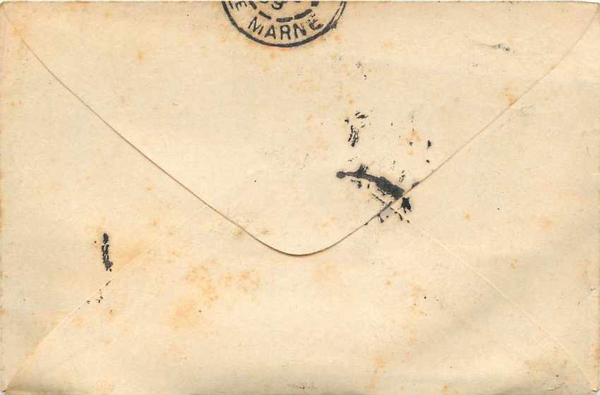 Entier Postal Stationary 5c Sage pour St Dizier — Rückseite