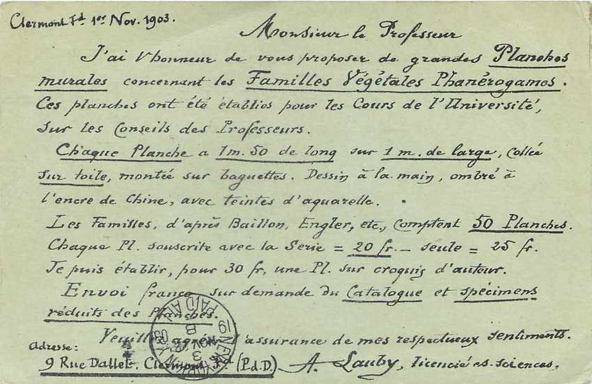 Entier Postal Stationary 10c Mouchon pour Seattle — Rückseite