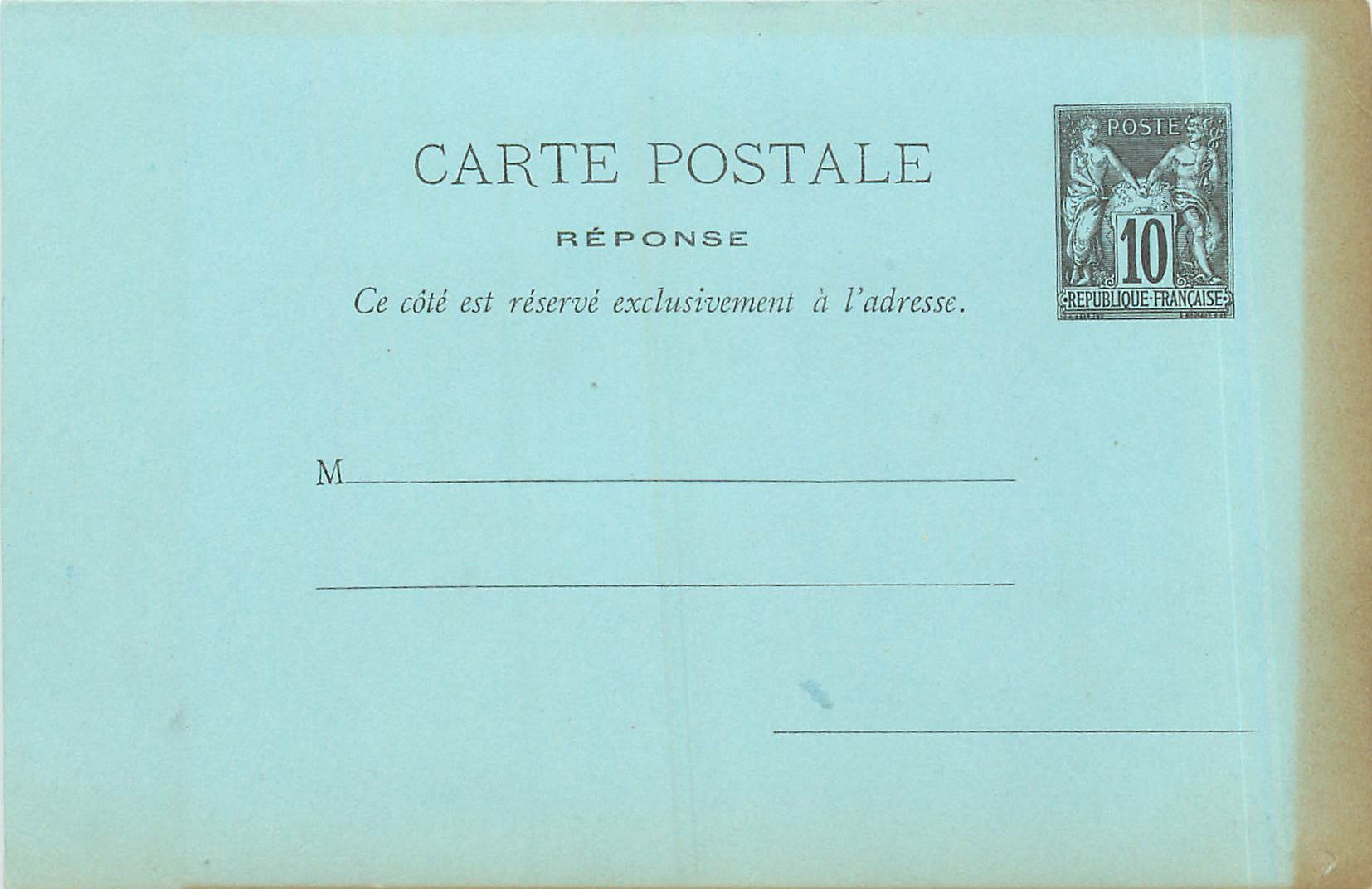 Entier Postal Stationary 10c Sage