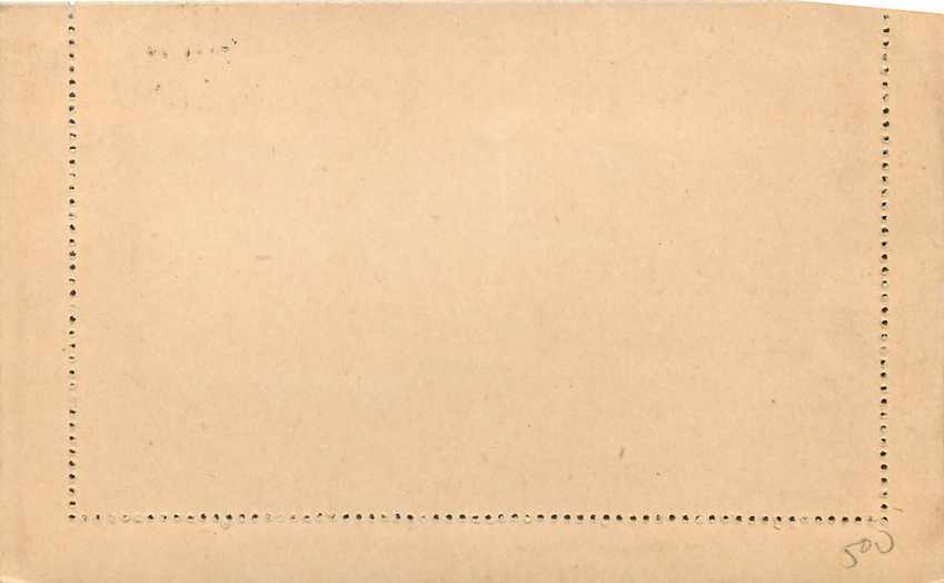 Entier Postal Stationary 10c Ligne Taxe reduite — Rückseite