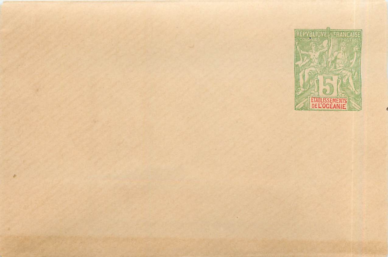 Entier Postal Stationary Oceanie 5c