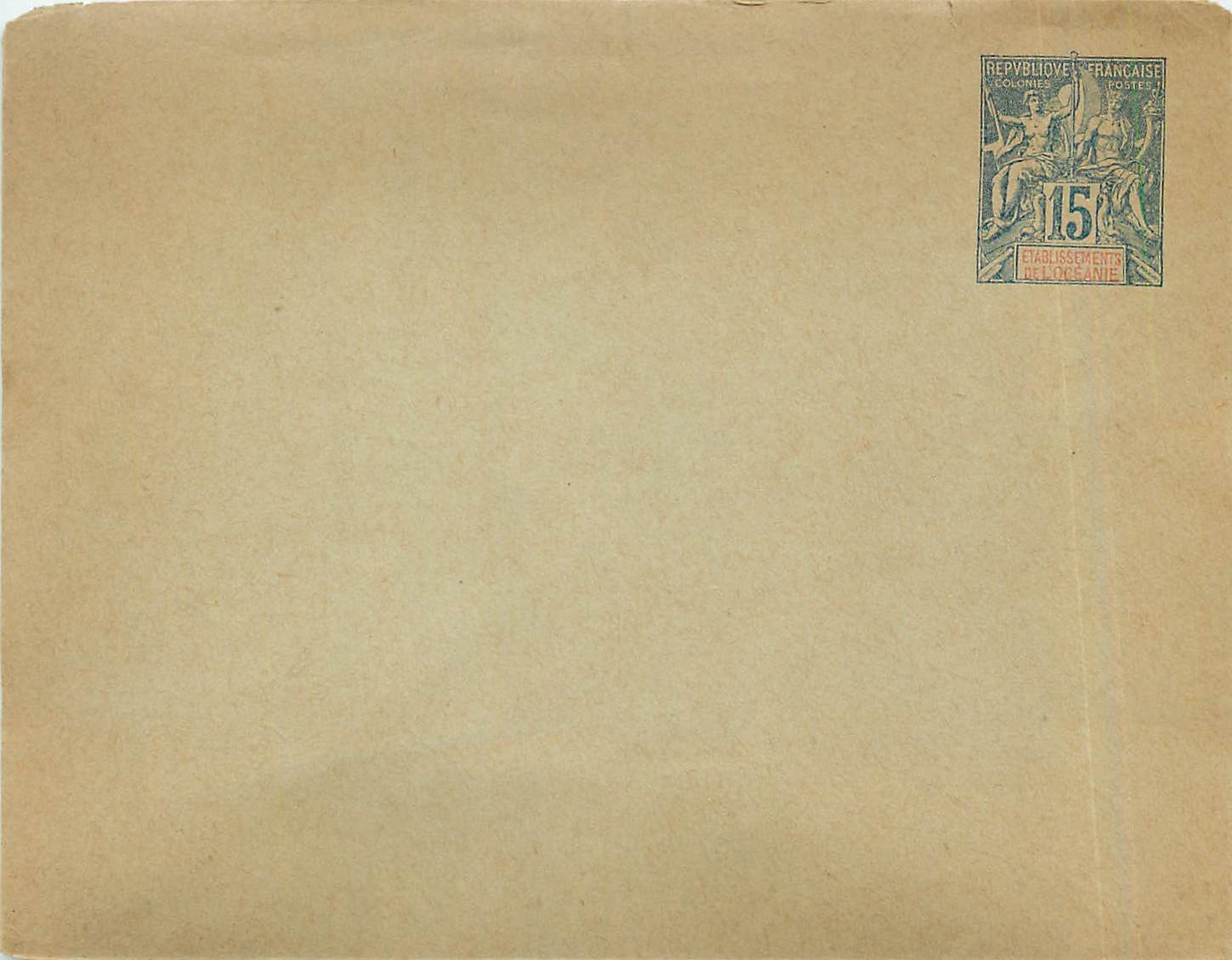 Entier Postal Stationary Oceanie 15c