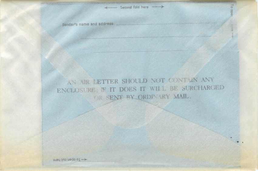 Entier Postal Stationary Gold Coast Aerogramme Aerogram — Rückseite