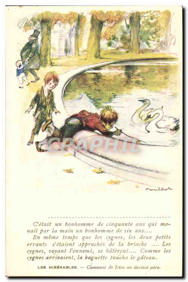 Les Misérables — Comment de frère on devient père — dessin de Mulbot