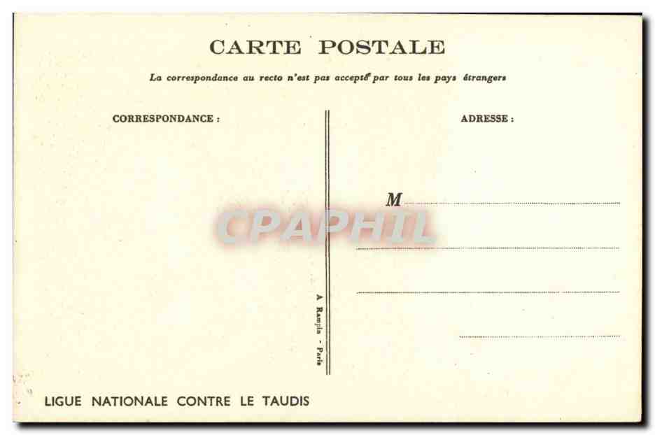 CPA Fantaisie Pourquoi tu couches pas chez nous Illustrateur Poulbot — Rückseite