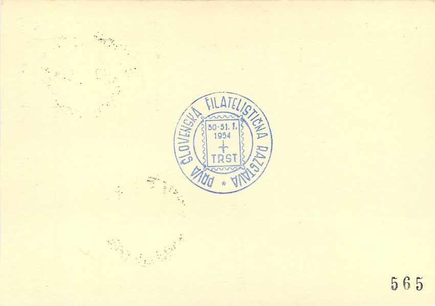 Lettre Cover Italie Italia AMG FTT FDC FDC 1954 — Verso