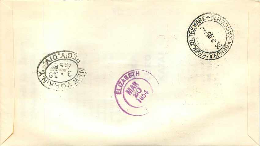 Lettre Cover Italie Italia AMG FTT FDC Televisione Television — Back