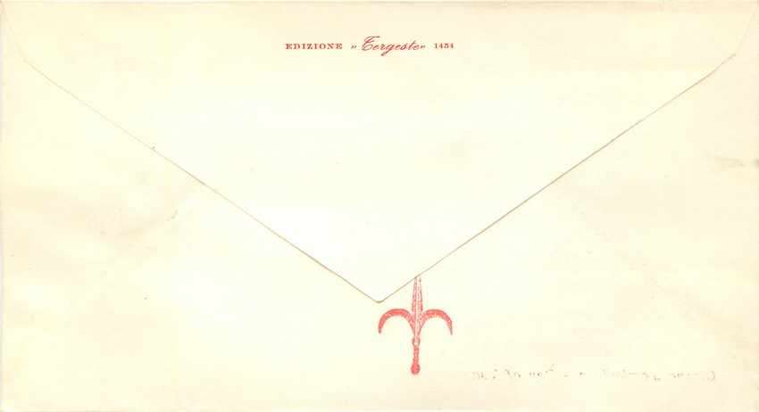Lettre Cover Italie Italia AMG FTT FDC 1954 Aigle Resistenza Militaria Trieste — Back