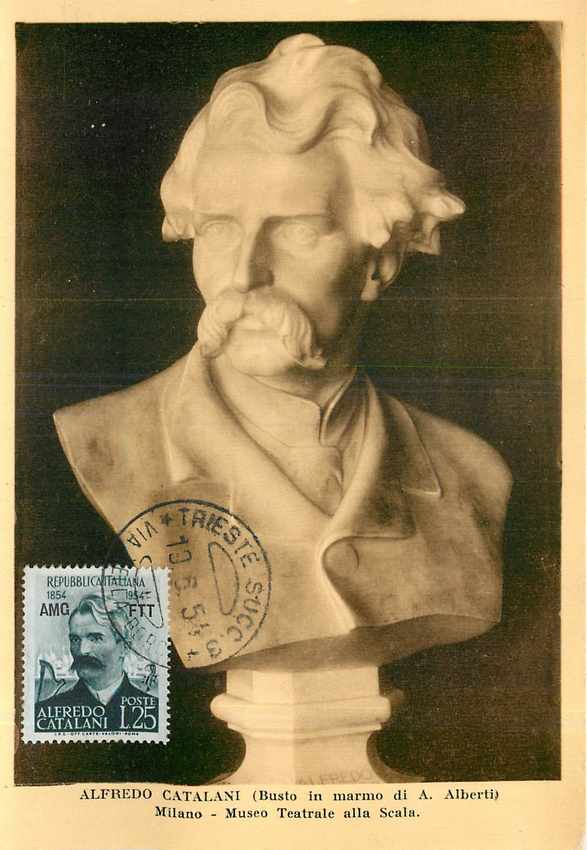 CARTE MAXIMUM Italie Italia AMG FTT Alfredo Catalani 1954