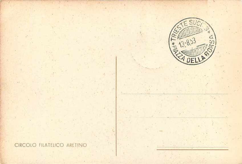 CARTE MAXIMUM Italie Italia AMG FTT Luca Signorelli 1953 — Back