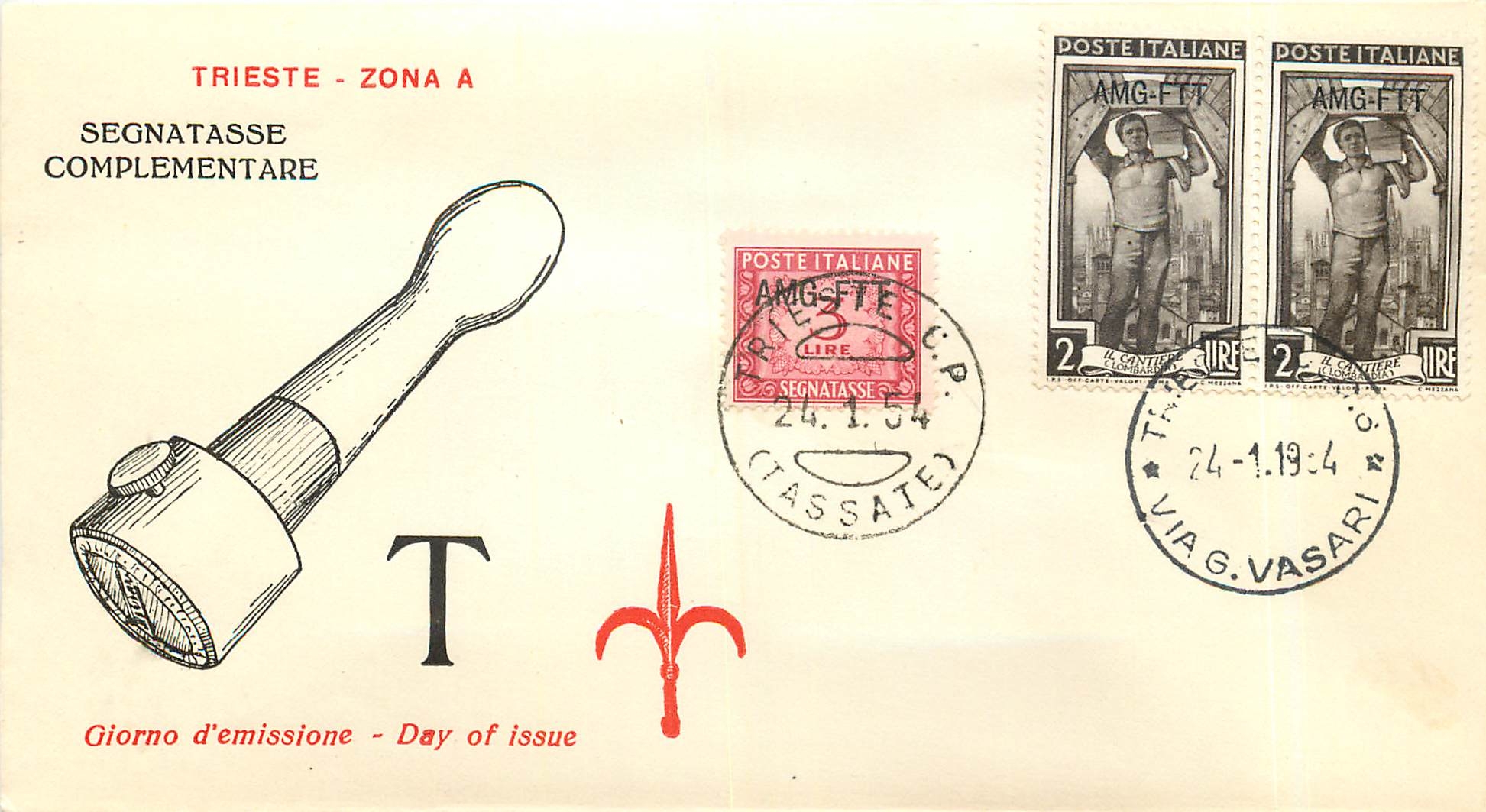 Lettre Cover Italie Italia AMG FTT FDC Il Cantiere