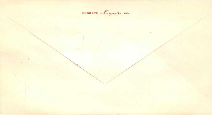 Lettre Cover Italie Italia AMG FTT FDC Il Cantiere — Rückseite