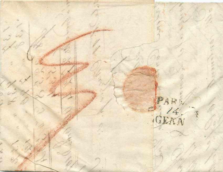 Lettre Cover Italie Italia Trieste Parma  — Rückseite
