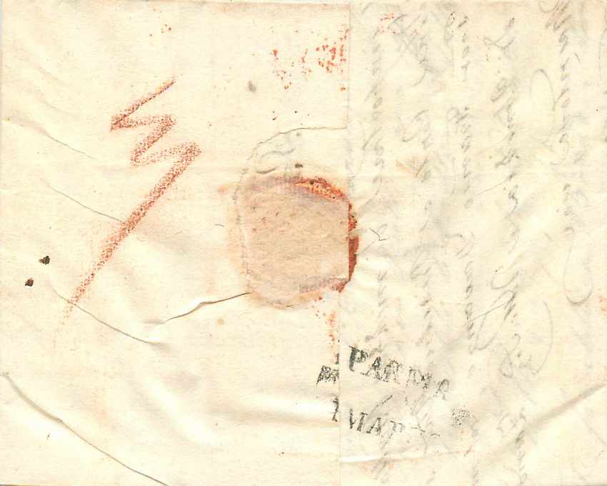 Lettre Cover Italie Italia Trieste Parma  — Rückseite