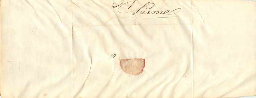 Lettre Cover Italie Italia Trieste Parma  — Rückseite