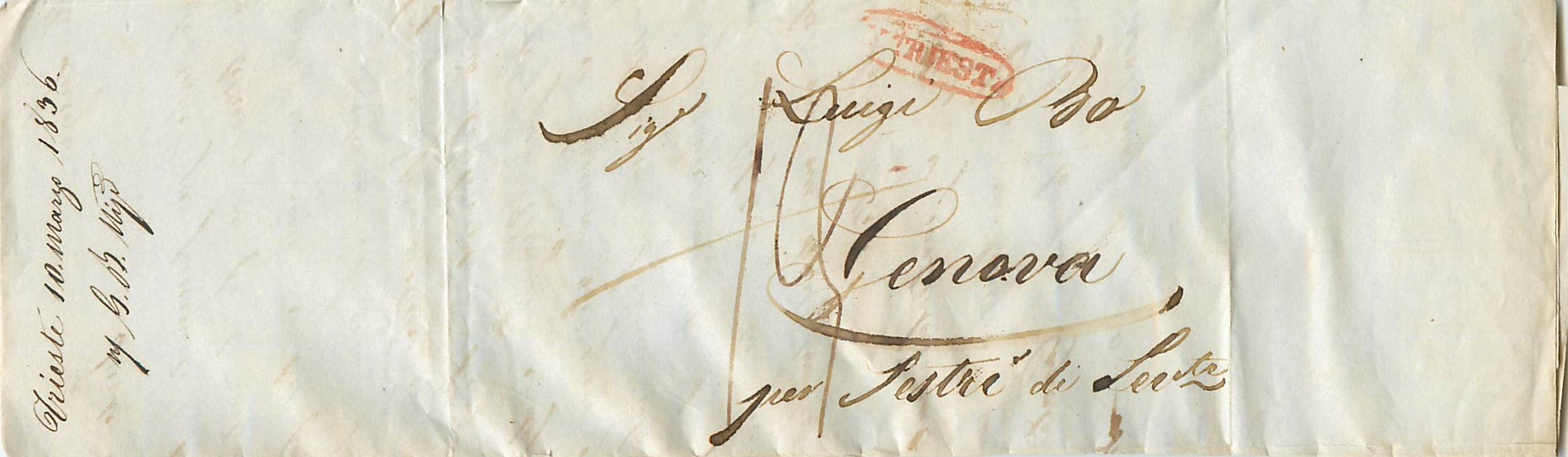Lettre Cover Italie Italia Trieste Parma 