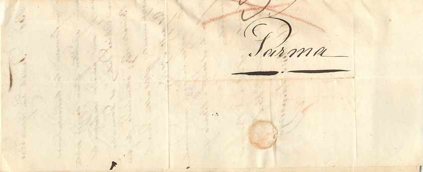 Lettre Cover Parma 1831 — Rückseite