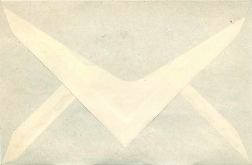 Lettre Cover Italia AMG FTT 1951 Perugino — Rückseite