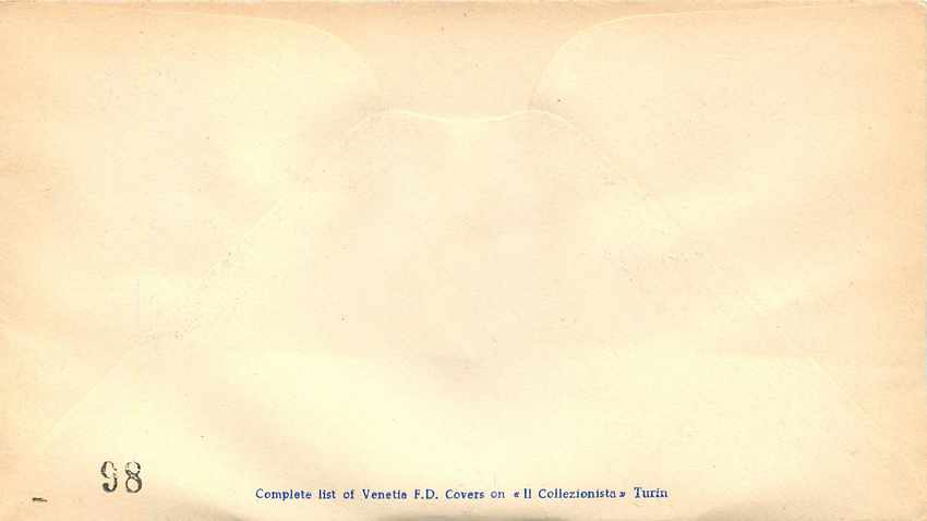 Lettre Cover Italia AMG FTT Savonarola 1952 — Rückseite
