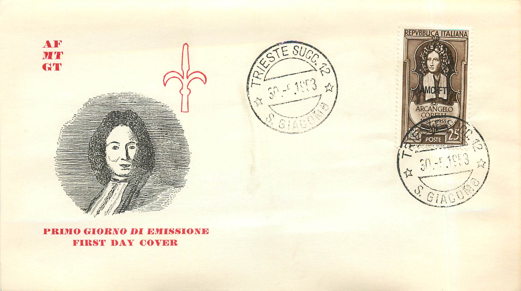 Arcangelo Corelli — Primo Giorno di Emissione — AFMT GT