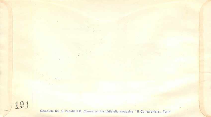 Freier Territorium von Trieste — III. Jahrhundertfeier der Geburt von Arcangelo Corelli — AM.G.F.T.T. — n° 183 — Rückseite