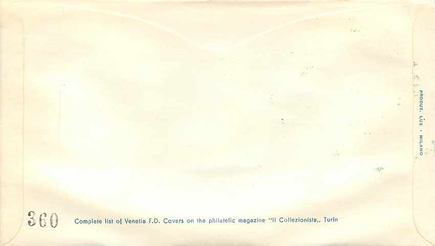 Lettre Cover Italia AMG FTT Trieste 1954 — Rückseite
