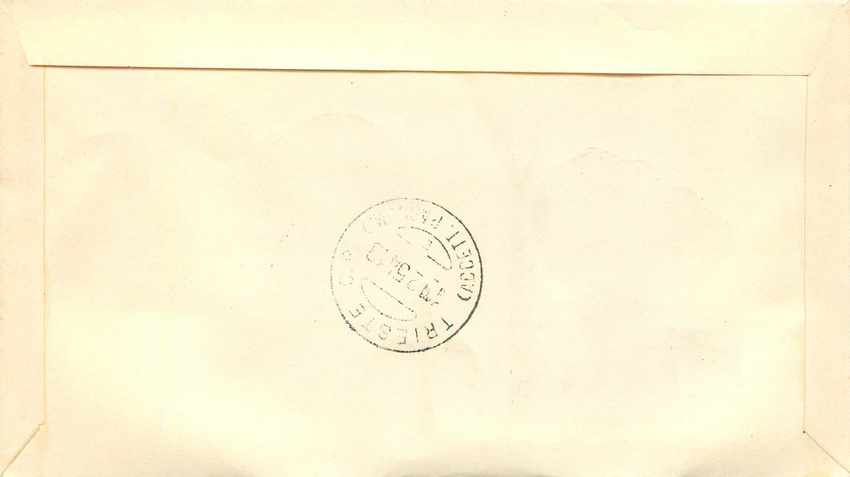Trieste — émission AMG-ETT — 1er jour d'émission — Reverso