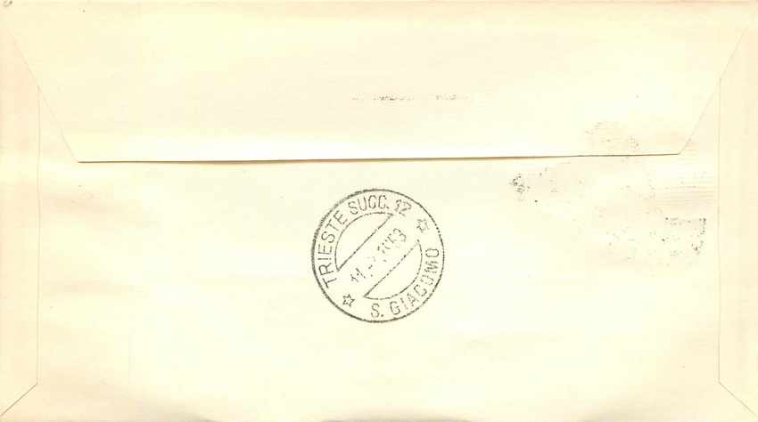 Lettre Cover Italia Italie  AMG FTT 1953 Festa della Montagna Alpinisme Montagne  — Rückseite