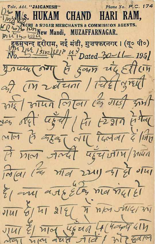 Postal Stationary Entier Postal Inde India  — Verso
