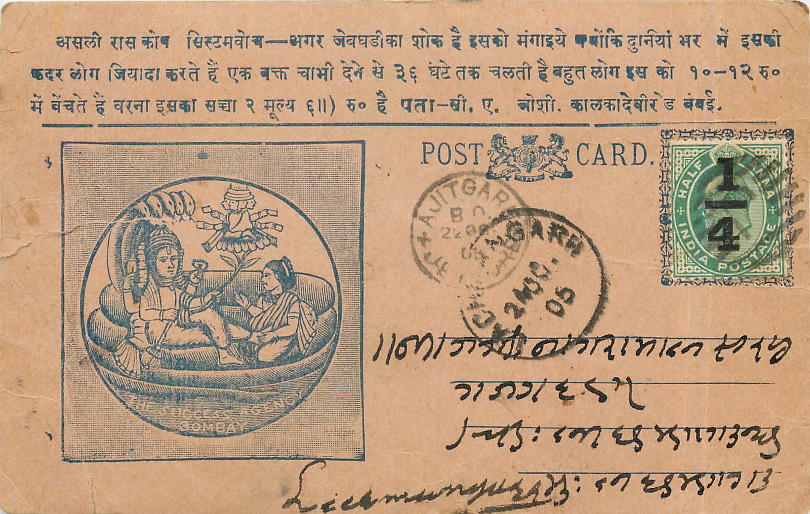 Postal Stationary Entier Postal Inde India 