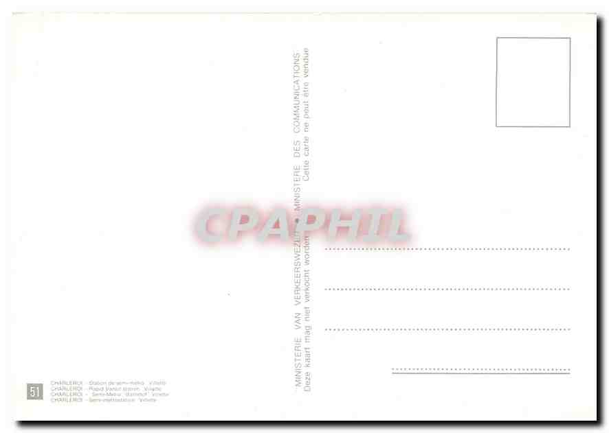 CPM Charleroi — Verso