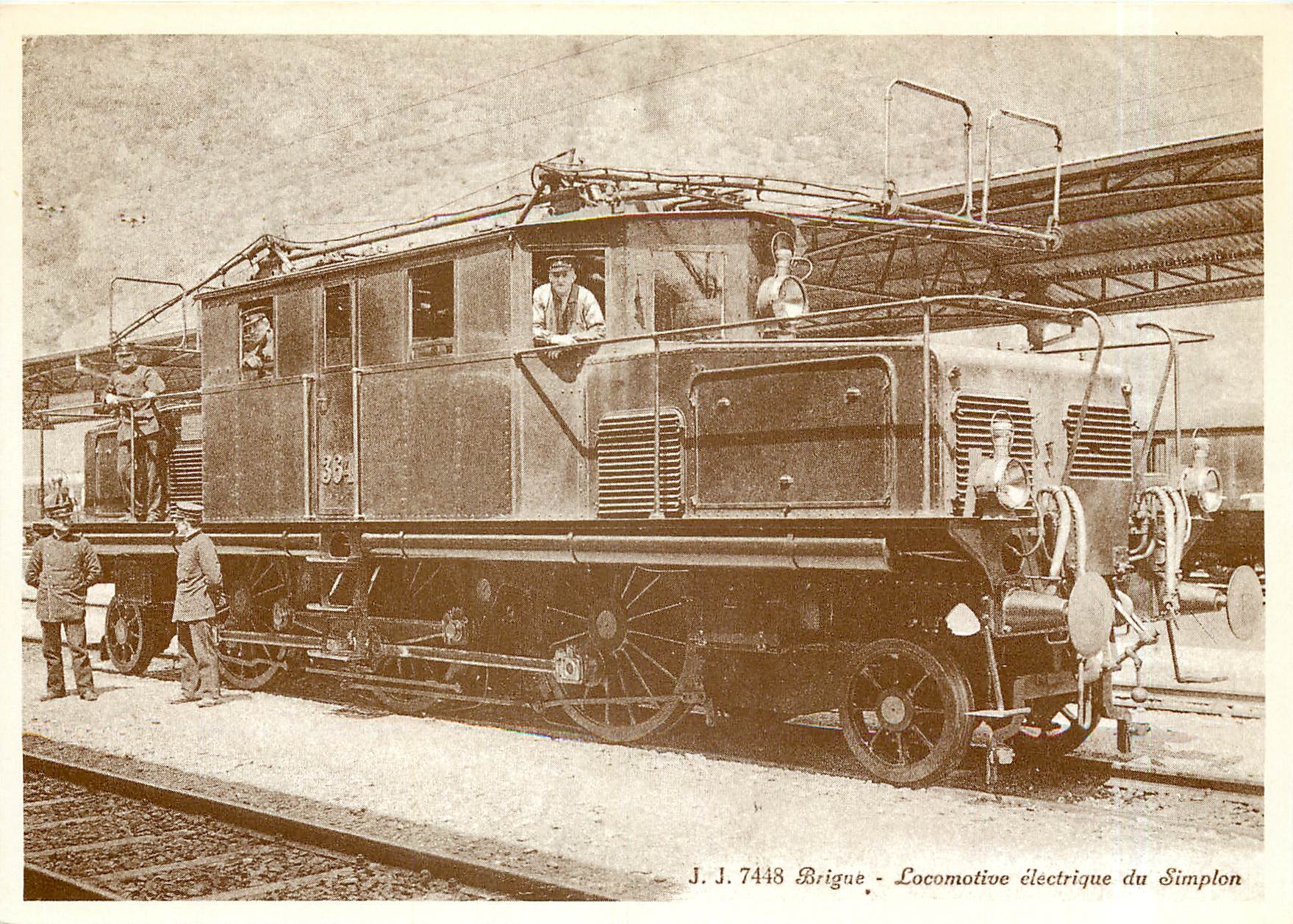 CPM Brigue Locomotive Electrique du Simplon 