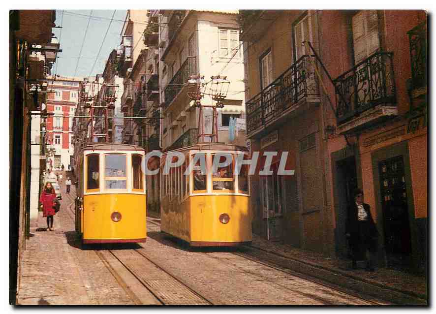 CPM Elevador da Bica Lisboa Junno 1983 