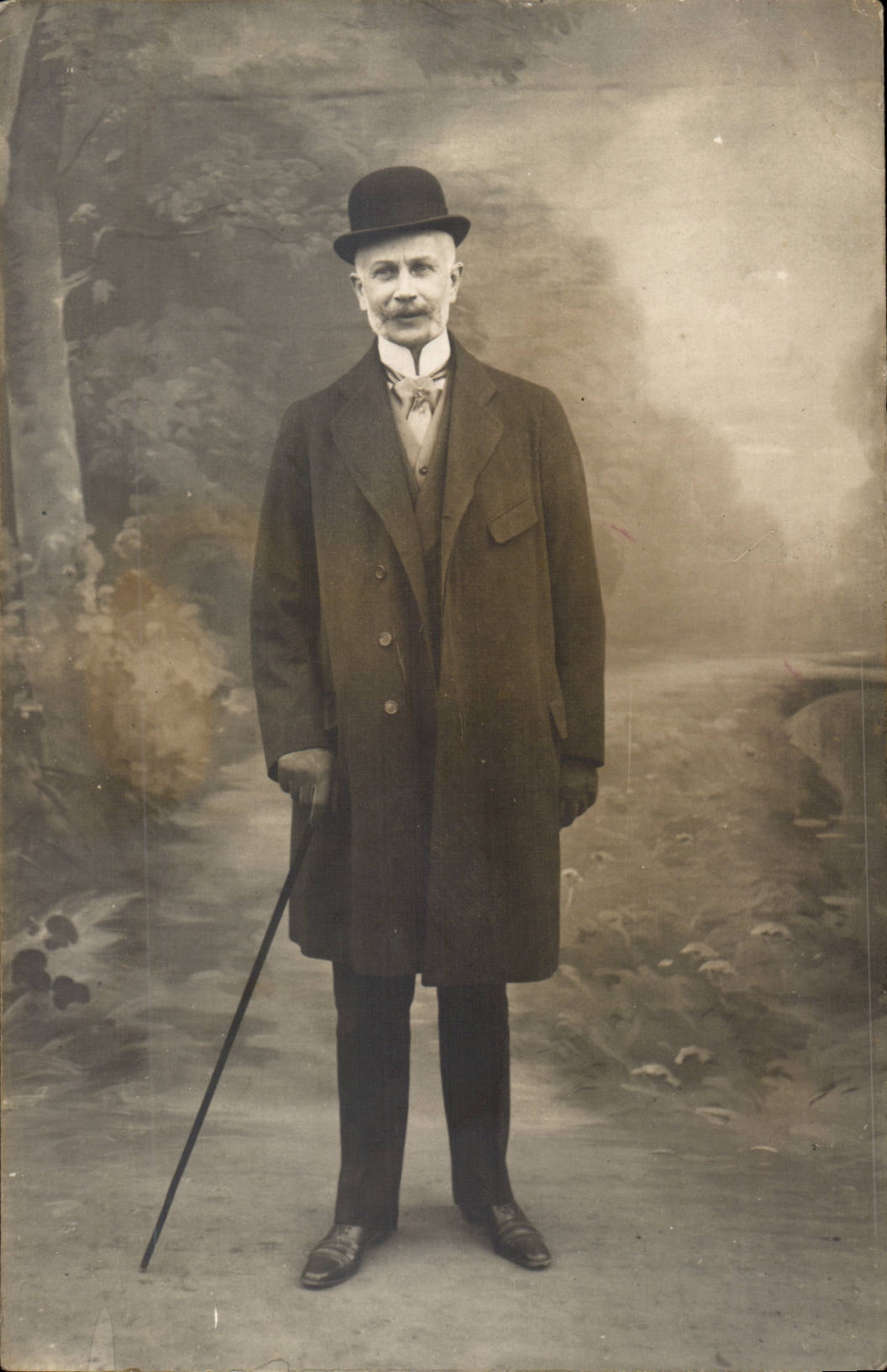 Carte Photo CPA Homme Costume