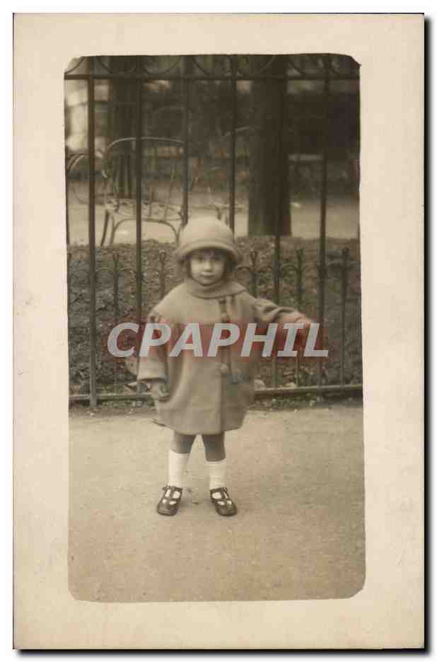 Carte Photo CPA Enfant bebe 1920